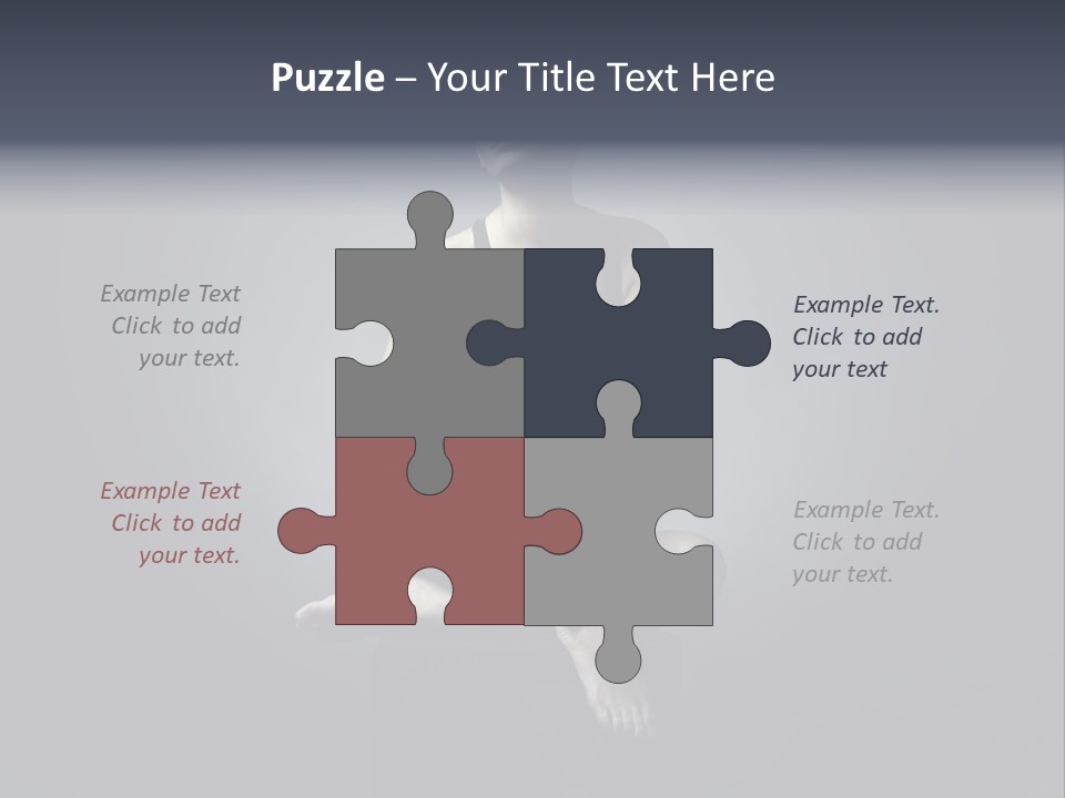 Sitting Lady PowerPoint Template