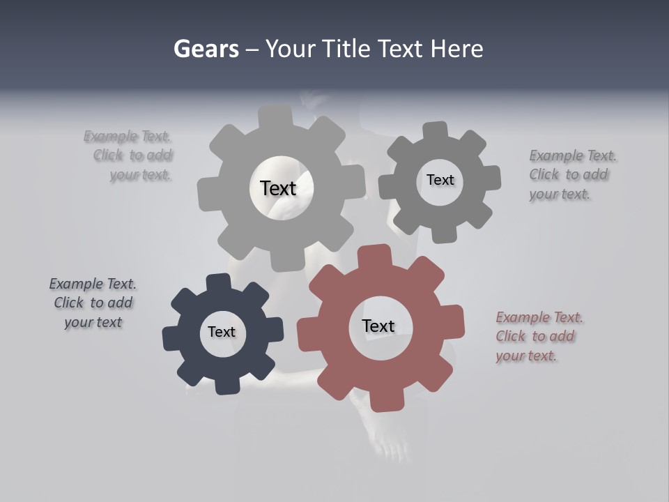 Sitting Lady PowerPoint Template