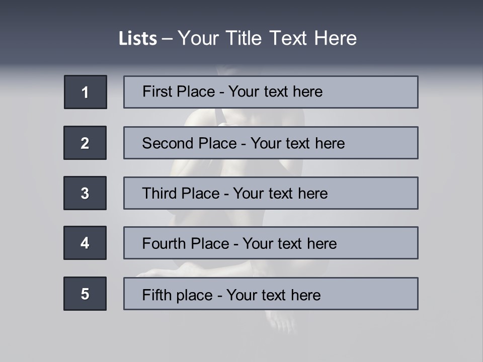 Sitting Lady PowerPoint Template