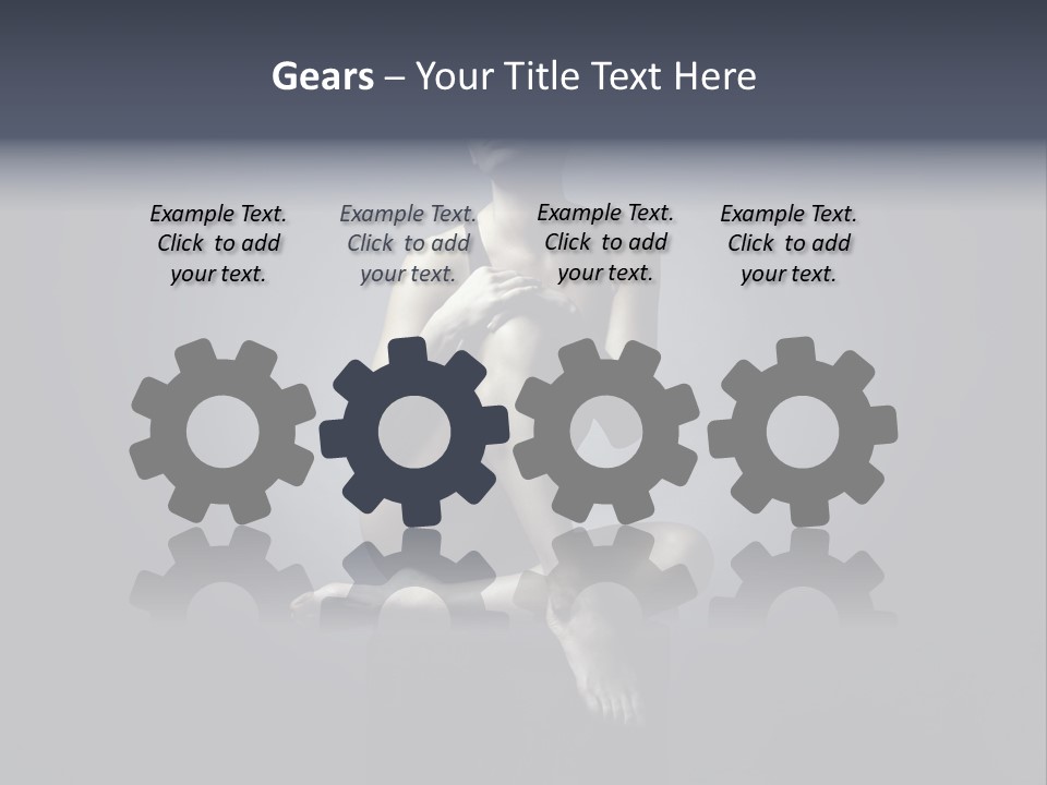 Sitting Lady PowerPoint Template