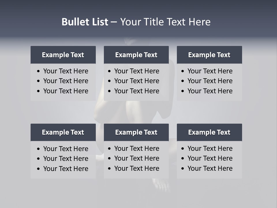 Sitting Lady PowerPoint Template