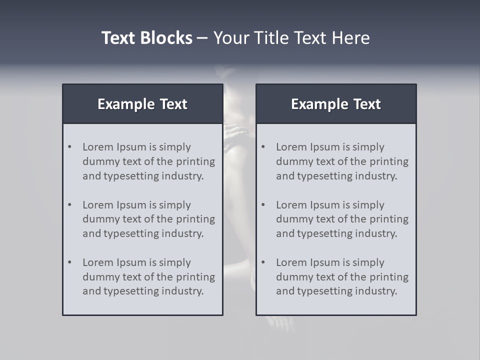 Sitting Lady PowerPoint Template