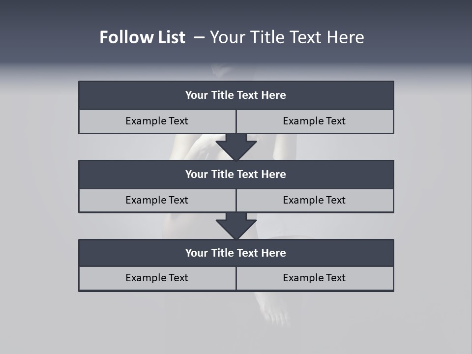 Sitting Lady PowerPoint Template
