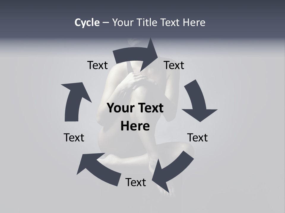 Sitting Lady PowerPoint Template