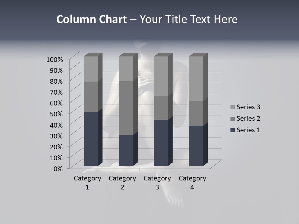 Sitting Lady PowerPoint Template
