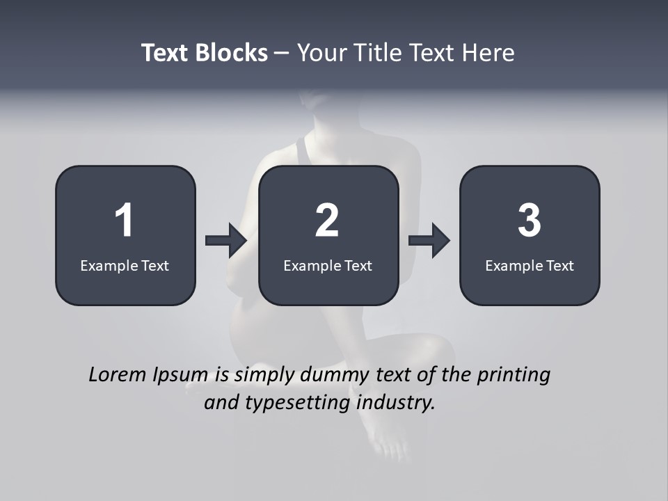 Sitting Lady PowerPoint Template