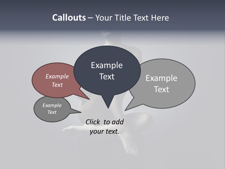 Sitting Lady PowerPoint Template