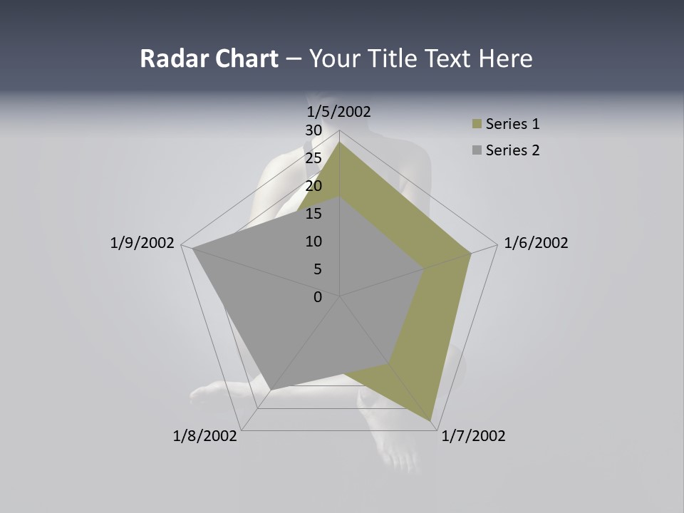 Sitting Lady PowerPoint Template