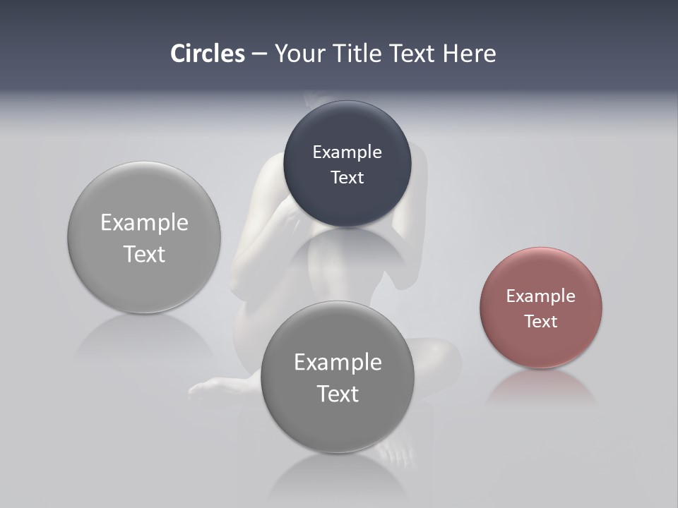 Sitting Lady PowerPoint Template