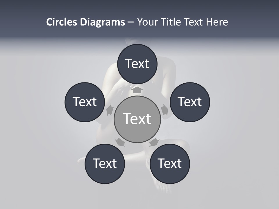 Sitting Lady PowerPoint Template