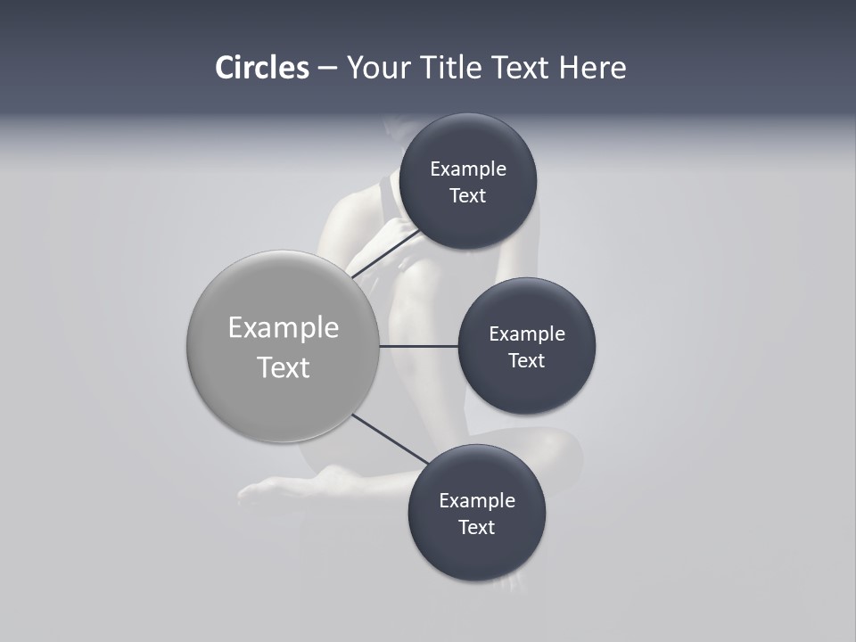 Sitting Lady PowerPoint Template