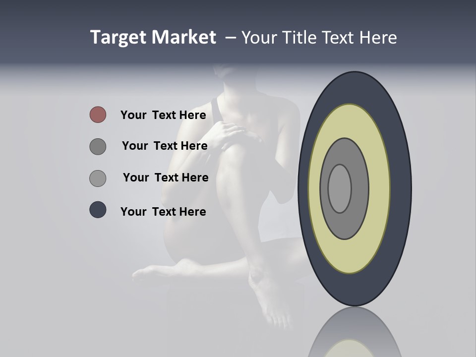 Sitting Lady PowerPoint Template