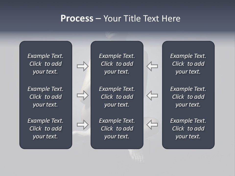 Sitting Lady PowerPoint Template