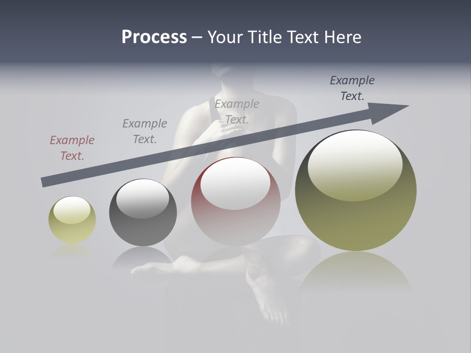 Sitting Lady PowerPoint Template