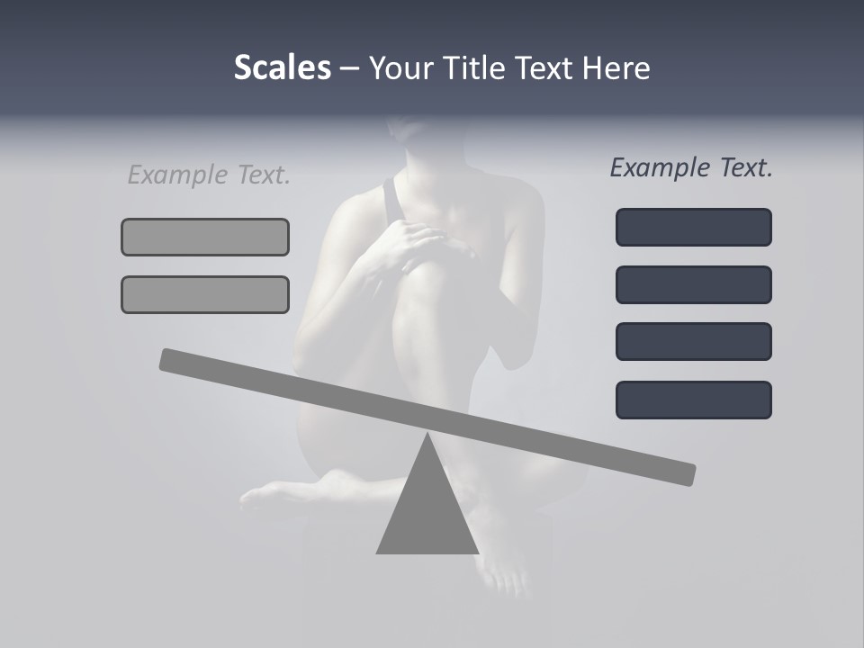 Sitting Lady PowerPoint Template