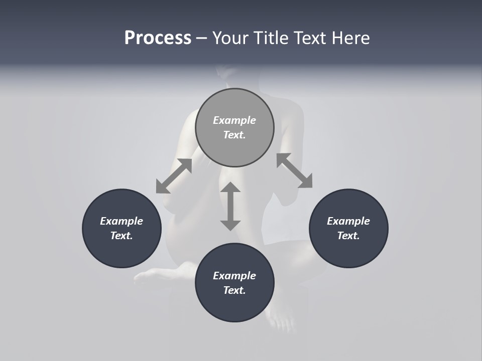 Sitting Lady PowerPoint Template