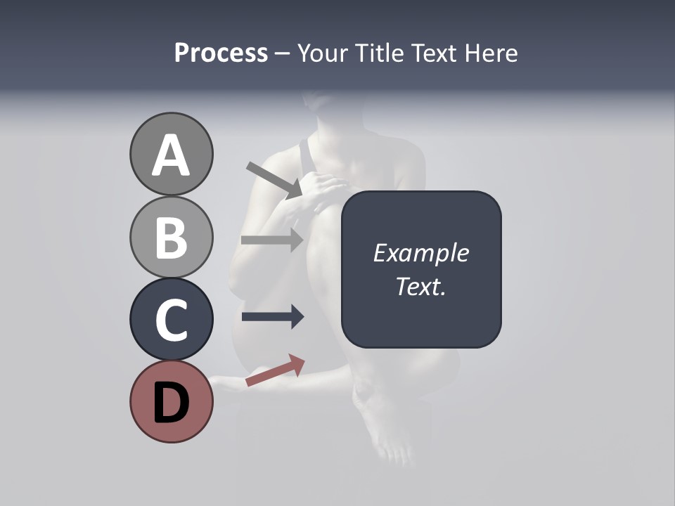 Sitting Lady PowerPoint Template