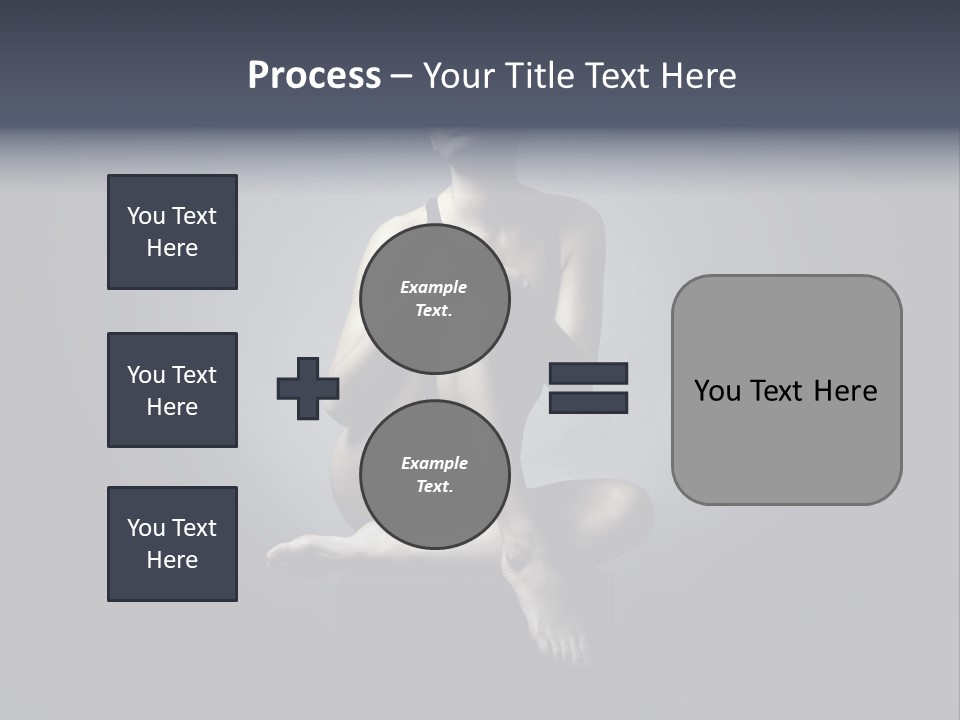 Sitting Lady PowerPoint Template
