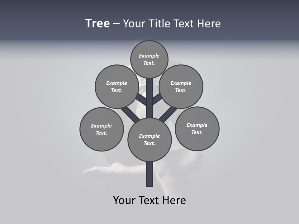 Sitting Lady PowerPoint Template