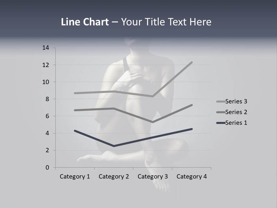 Sitting Lady PowerPoint Template