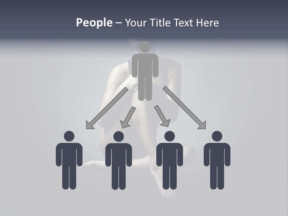 Sitting Lady PowerPoint Template