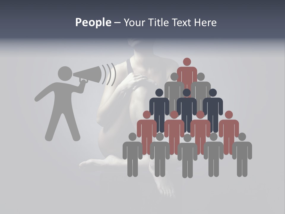 Sitting Lady PowerPoint Template