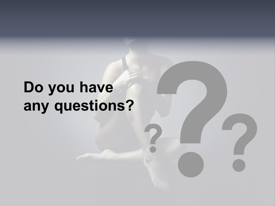 Sitting Lady PowerPoint Template