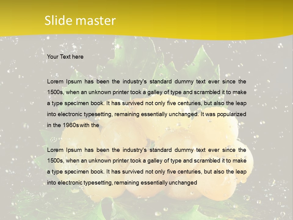 Splash Falling Bunch PowerPoint Template