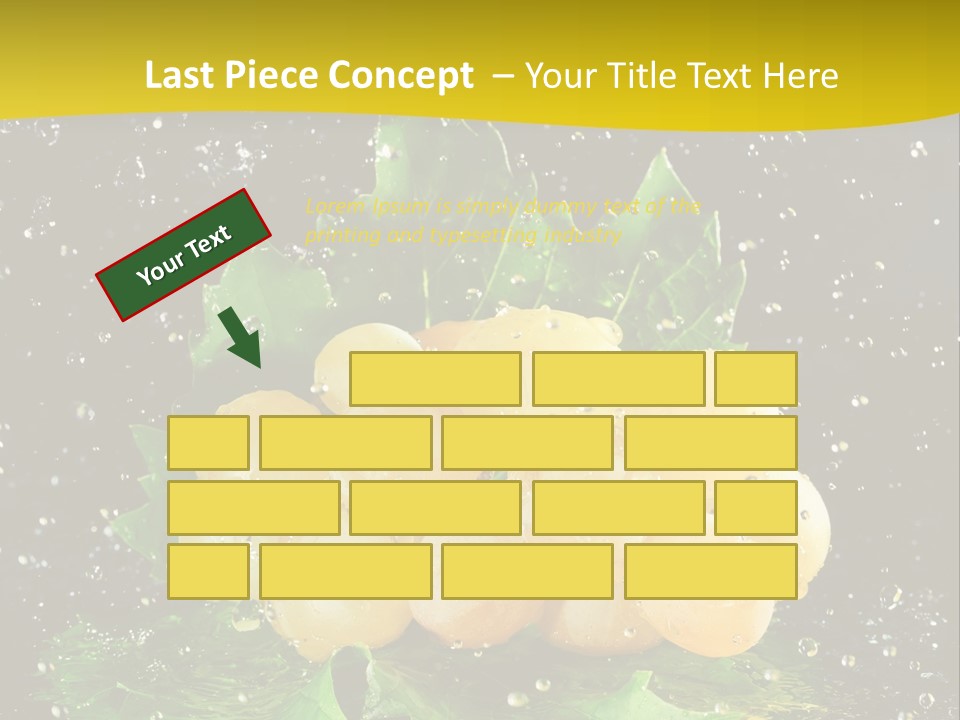 Splash Falling Bunch PowerPoint Template