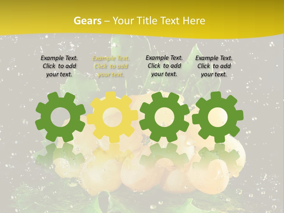 Splash Falling Bunch PowerPoint Template