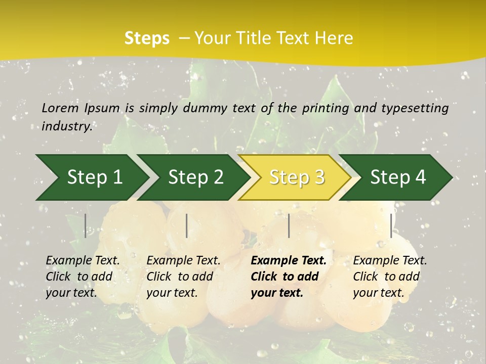 Splash Falling Bunch PowerPoint Template