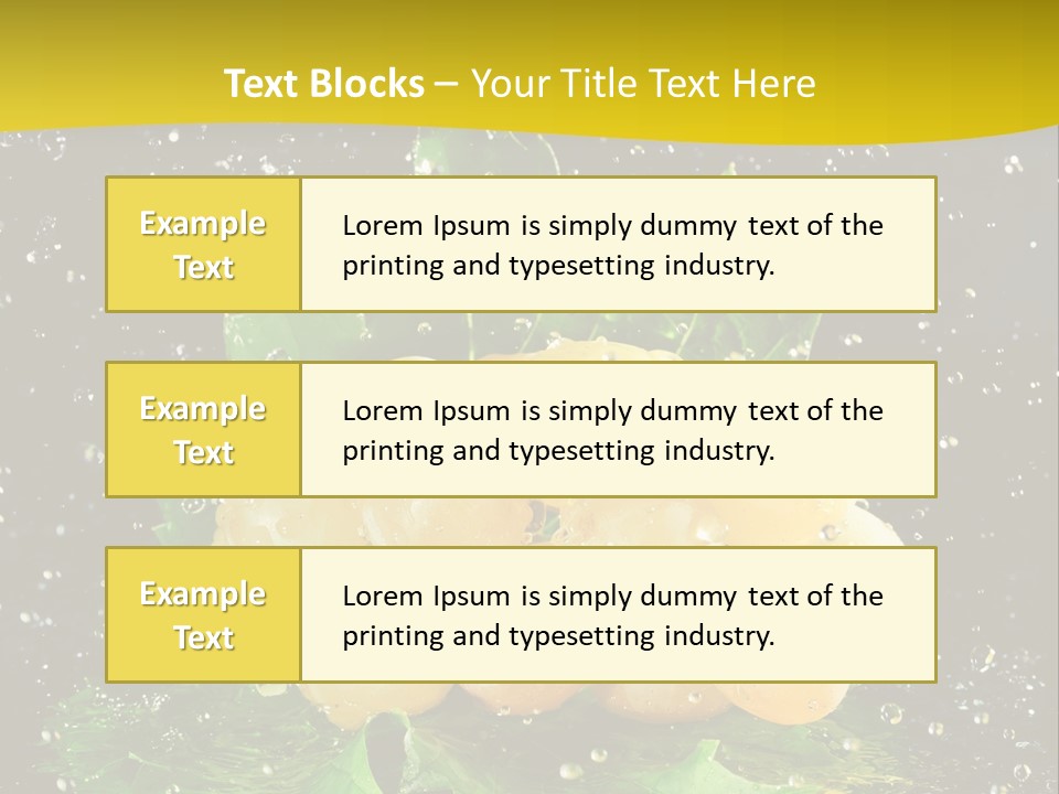 Splash Falling Bunch PowerPoint Template