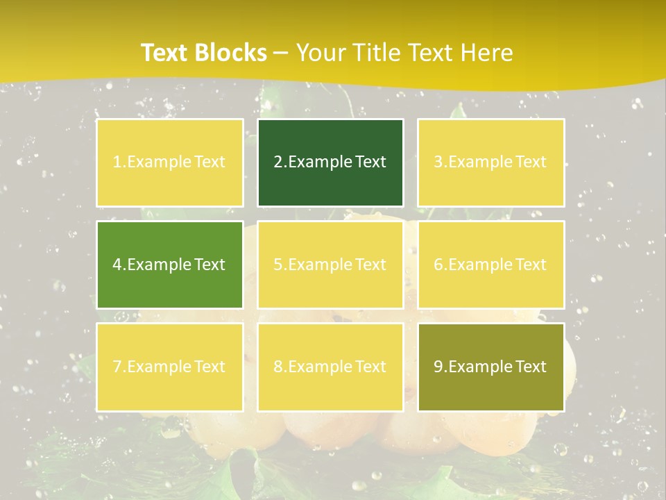 Splash Falling Bunch PowerPoint Template