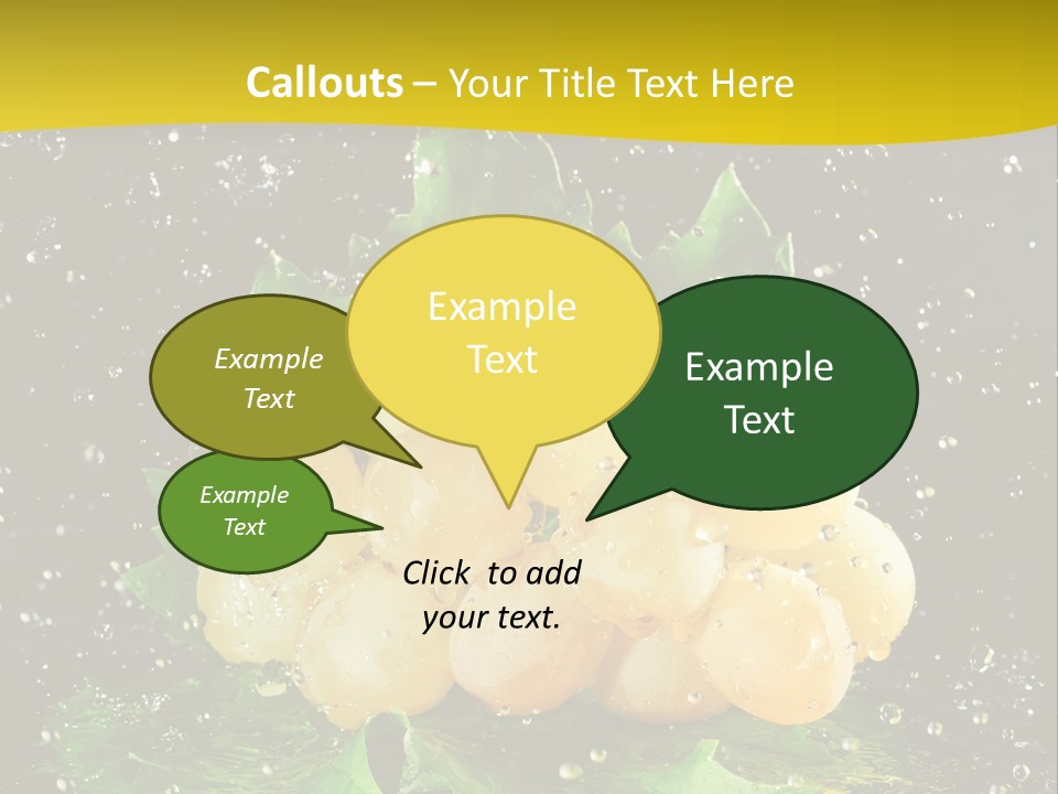 Splash Falling Bunch PowerPoint Template