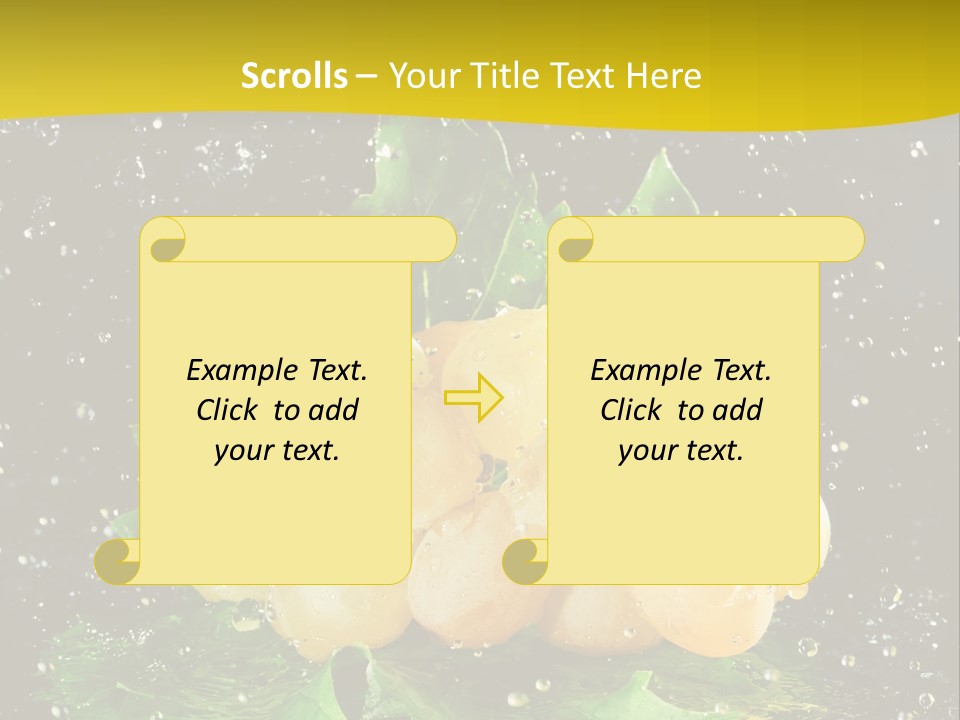 Splash Falling Bunch PowerPoint Template
