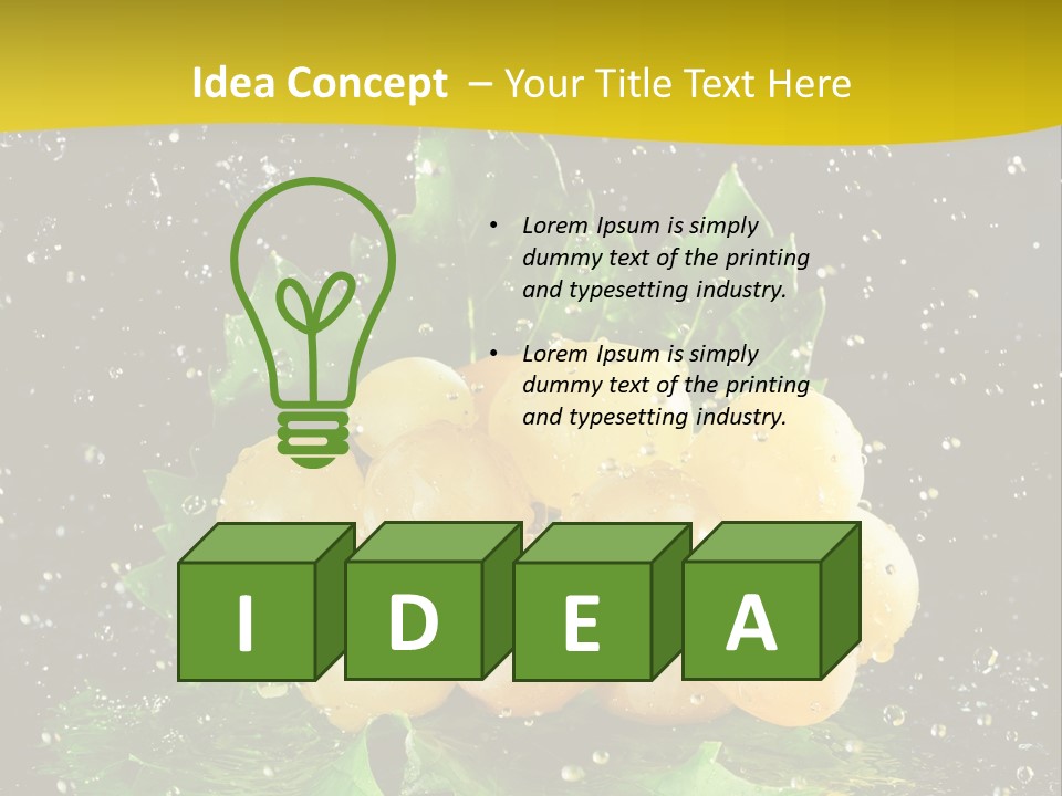 Splash Falling Bunch PowerPoint Template