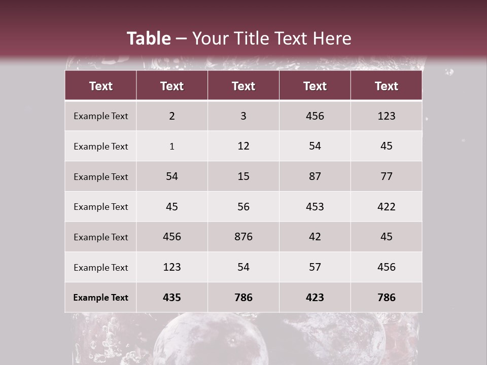 Food Nature Juicy PowerPoint Template