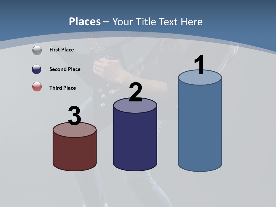 Black Guitarist PowerPoint Template