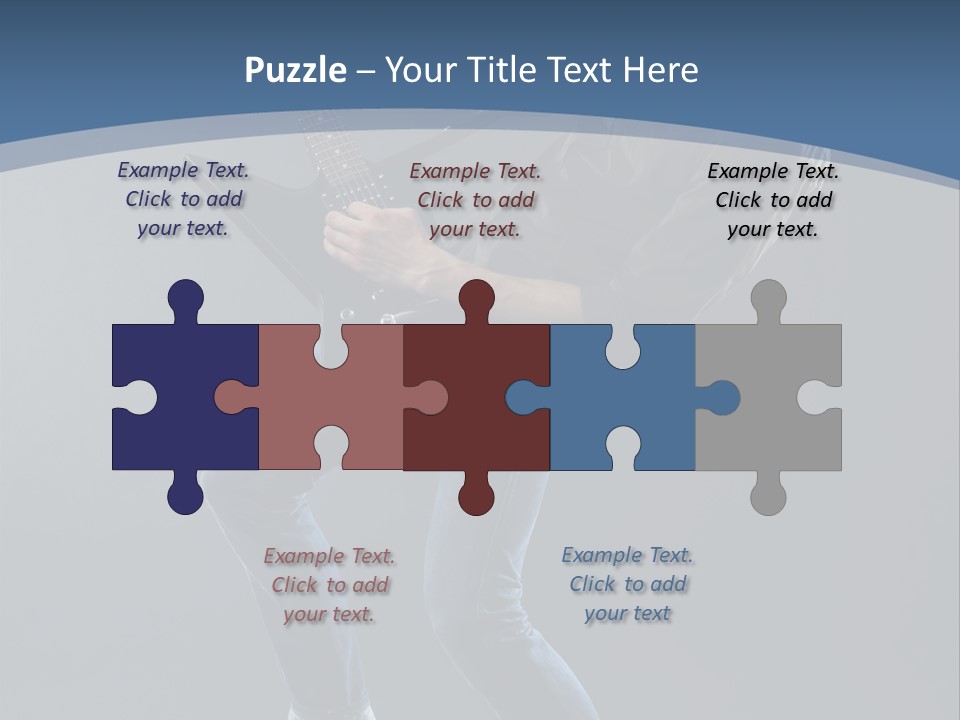 Black Guitarist PowerPoint Template