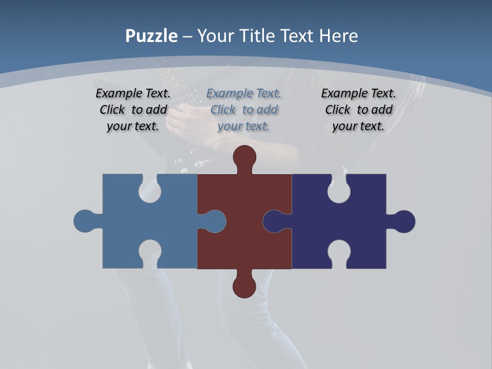 Black Guitarist PowerPoint Template