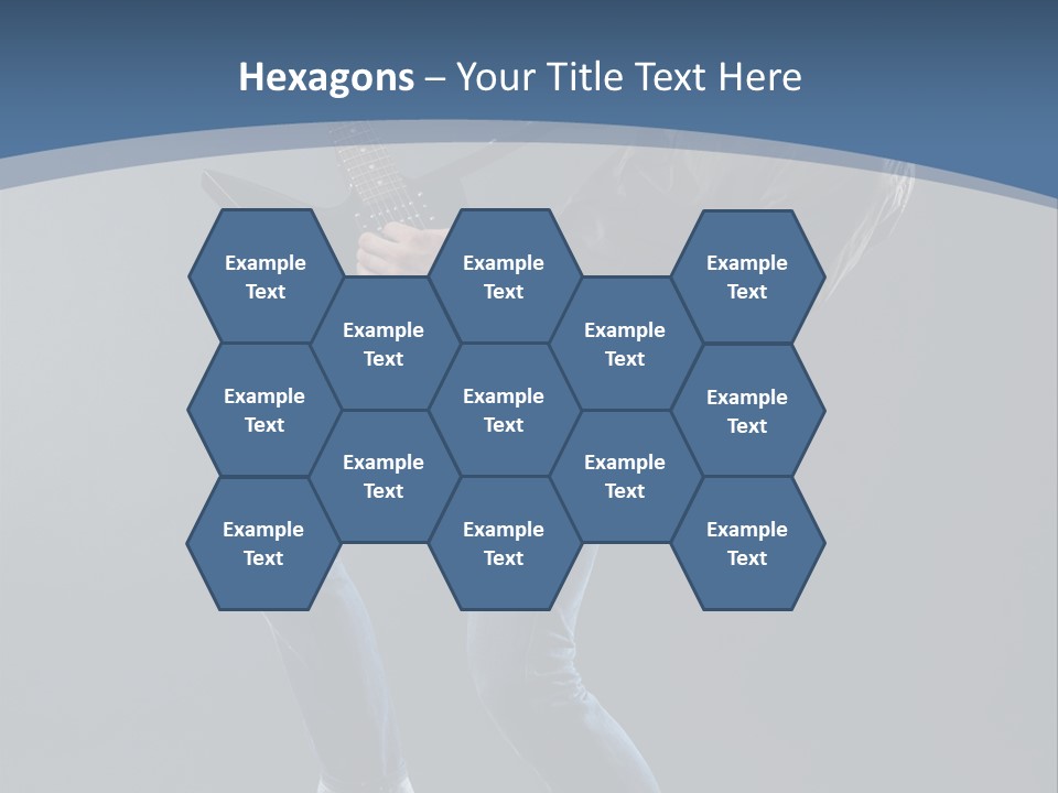 Black Guitarist PowerPoint Template