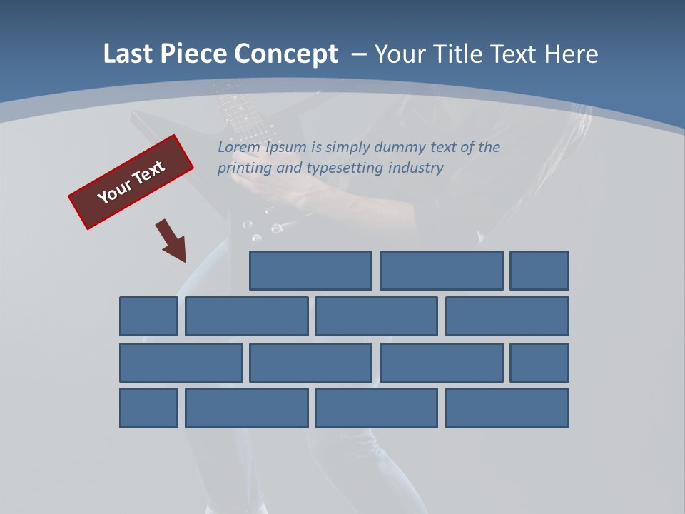 Black Guitarist PowerPoint Template