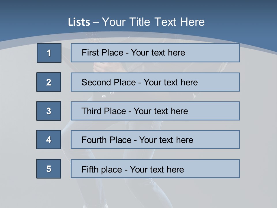 Black Guitarist PowerPoint Template
