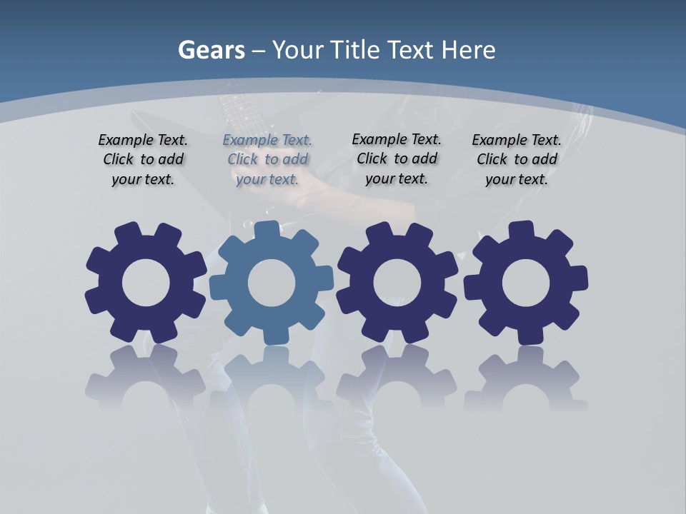 Black Guitarist PowerPoint Template