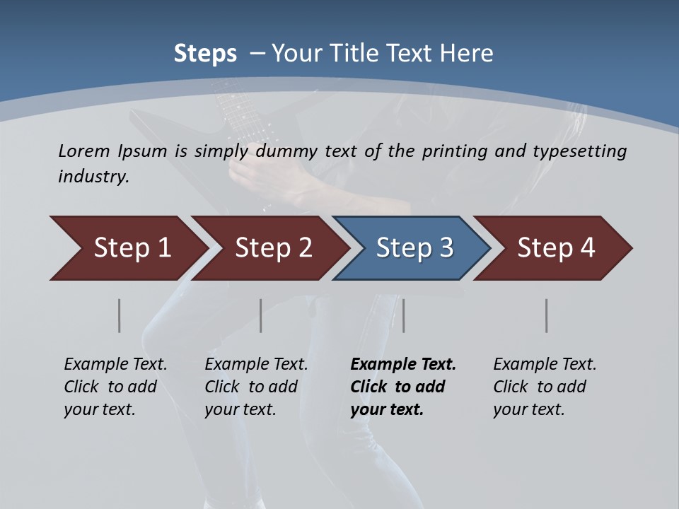 Black Guitarist PowerPoint Template