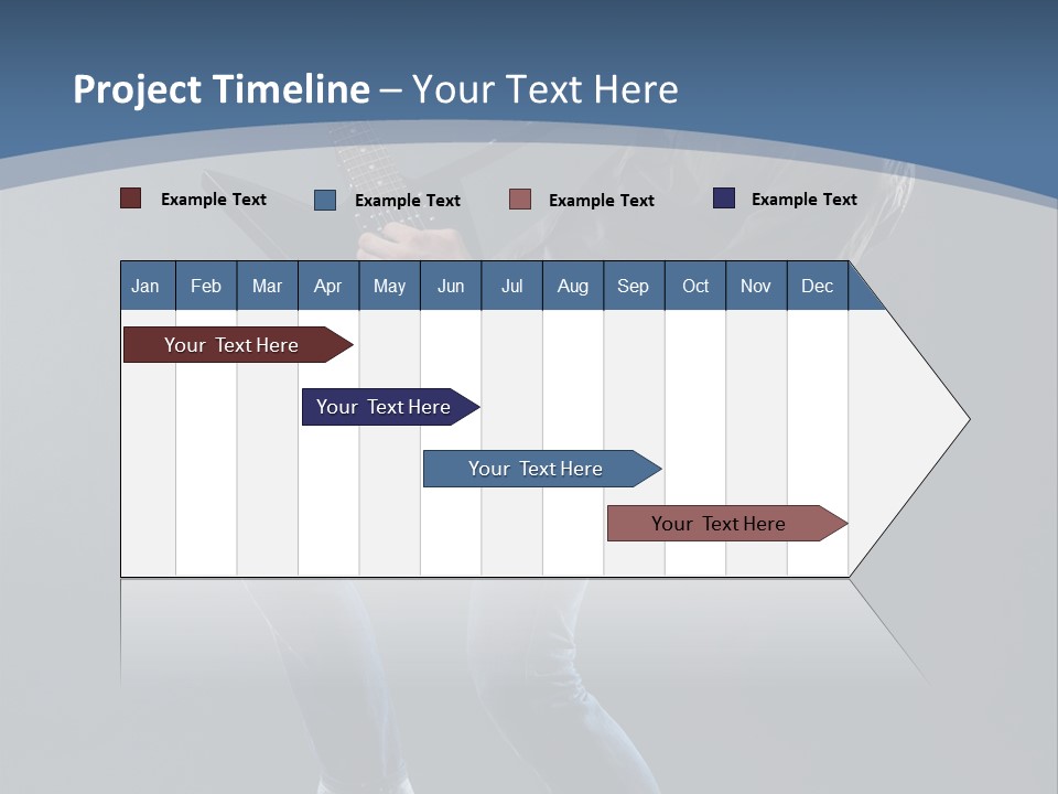 Black Guitarist PowerPoint Template