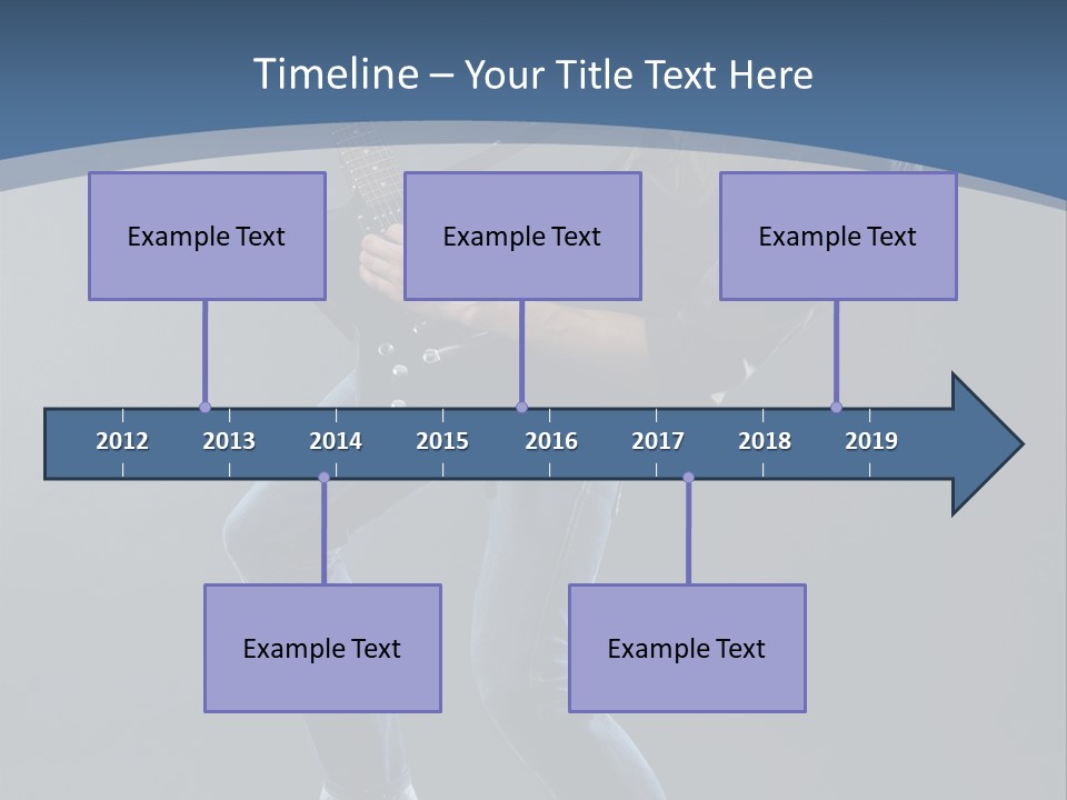 Black Guitarist PowerPoint Template
