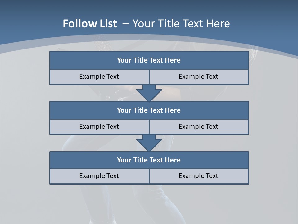 Black Guitarist PowerPoint Template