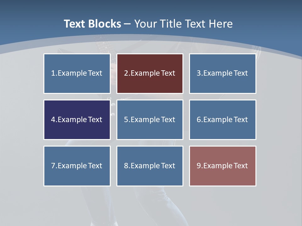 Black Guitarist PowerPoint Template
