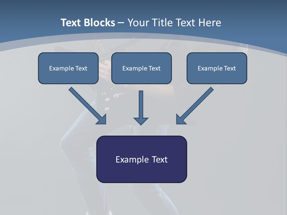 Black Guitarist PowerPoint Template